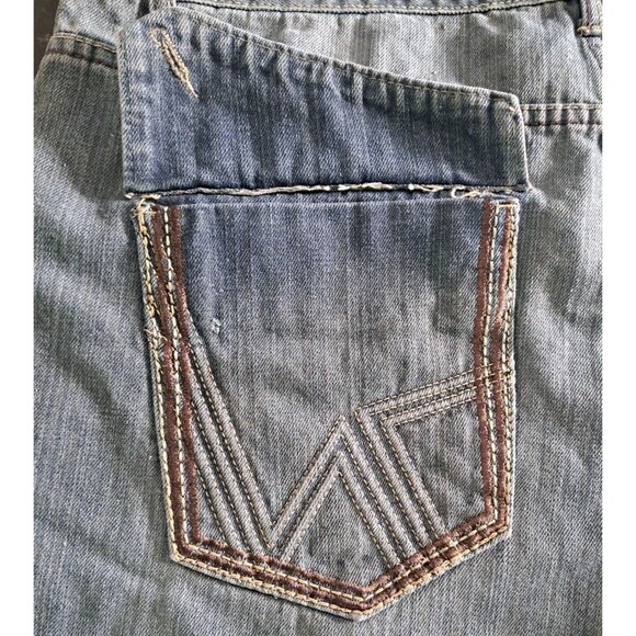 Brooklyn Xpress Jeans Shorts Men’s 40 Blue Denim Jorts Hip Hop Baggy Distressed - Picture 9 of 10